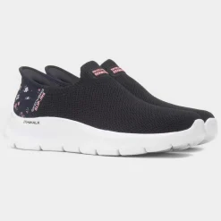 Skechers Slip Ins Sunset Rose Womens Black Trainer