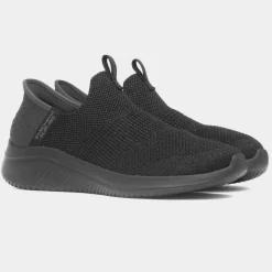 Skechers Slip Ins Ultra Flex Womens Black Trainer