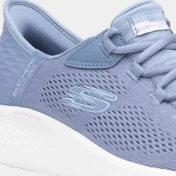 Skechers Slip Ins Womens Blue Trainer