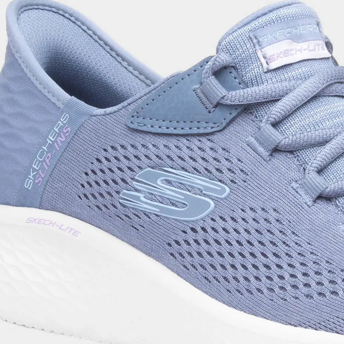 Skechers Slip Ins Womens Blue Trainer