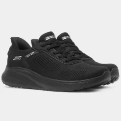 Skechers Slip Ins Womens Black Vegan Trainer