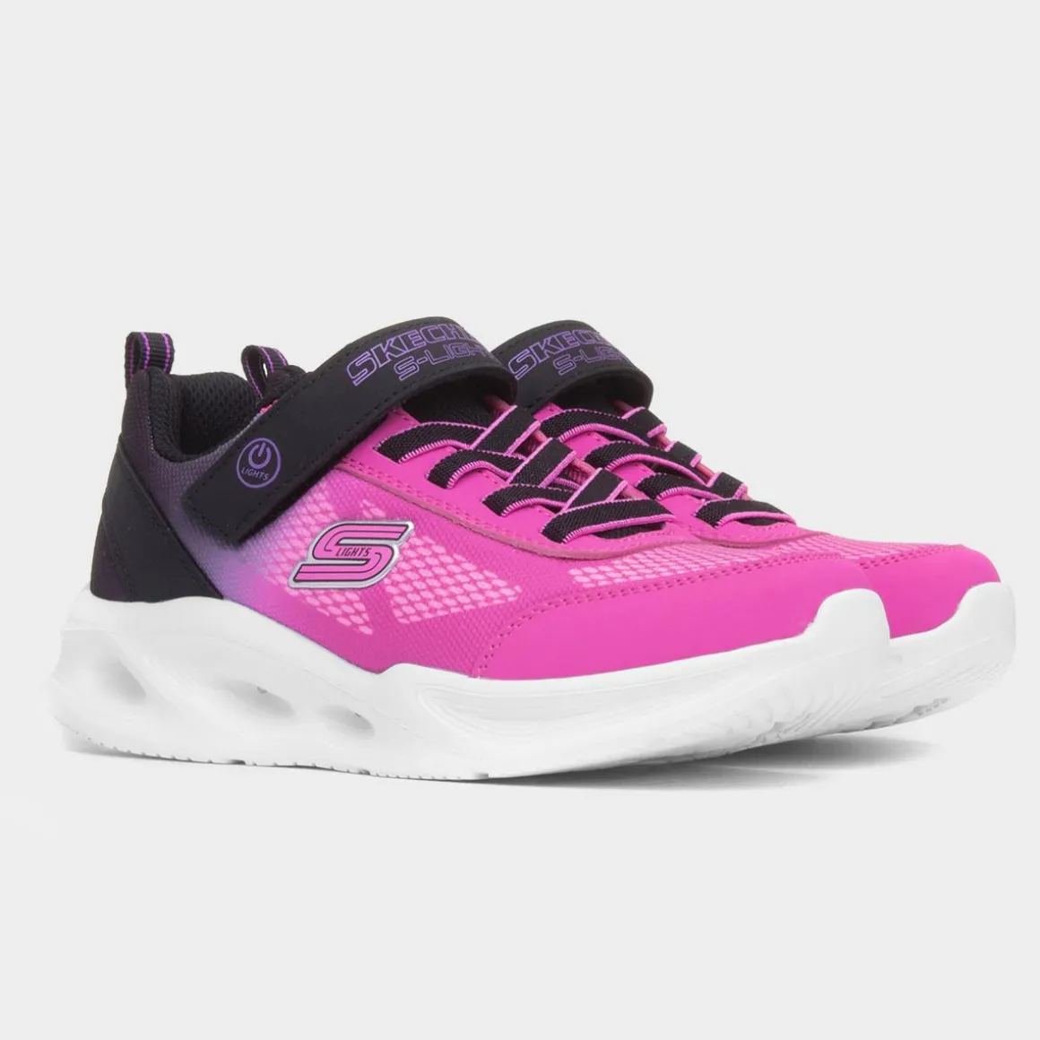 Skechers Sola Glow Kids Pink Light Up Trainer
