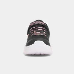 Skechers Solar Glow Kids Black Light Up Trainer