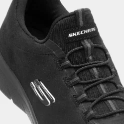 Skechers Summits Oh So Smooth Womens Black Trainer