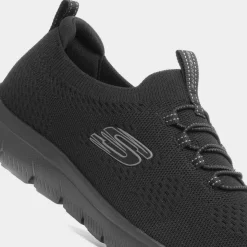 Skechers Summits Top Player Womens Black Trainers