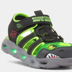 Skechers Thermo Flash Kids Black Light Up Sandal