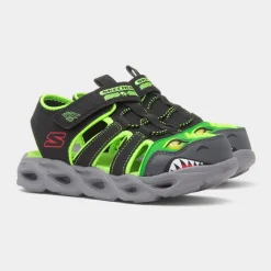 Skechers Thermo Flash Kids Black Light Up Sandal