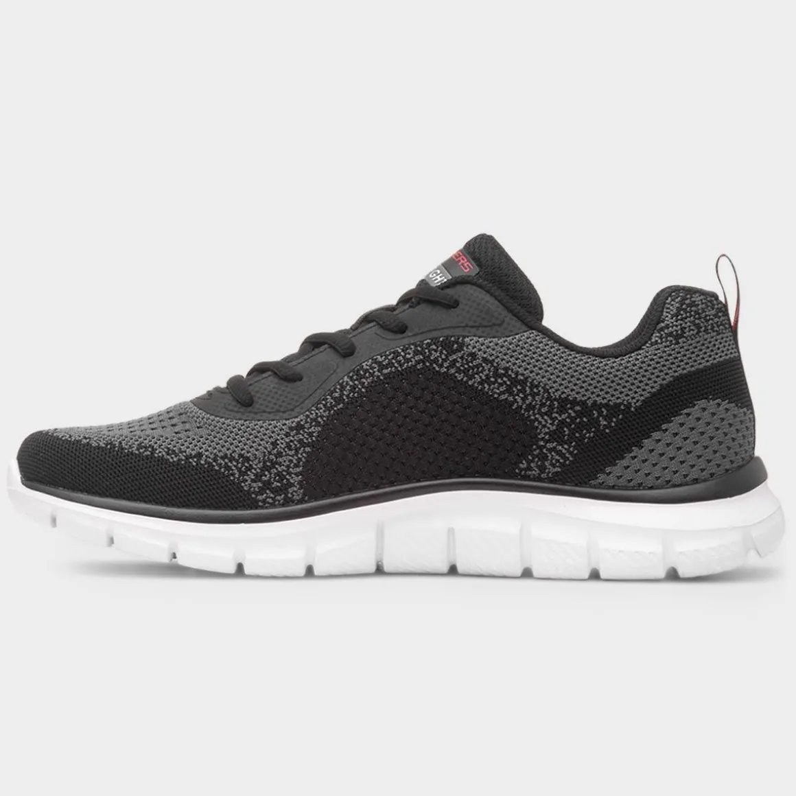 Skechers Track Glendor Mens Black Lace Up Trainer