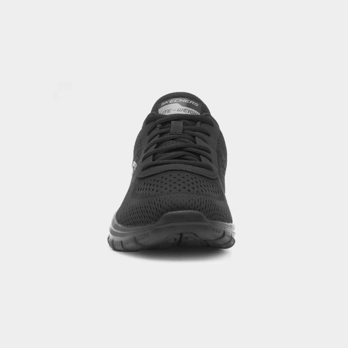 Skechers Track Leshur Mens Black Lace Up Trainer