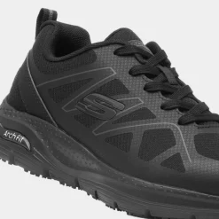 Skechers Workwear Arch Fit Mens Black Shoe