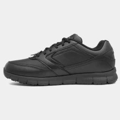 Skechers Workwear Relaxed Fit Mens Black Shoes
