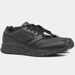 Skechers Workwear Relaxed Fit Mens Black Shoes