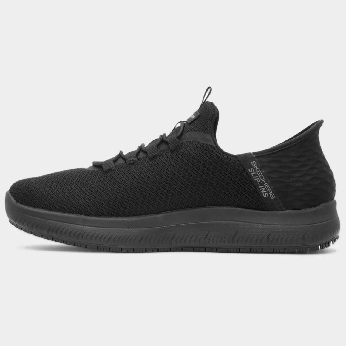 Skechers Workwear Slip Ins Colsin Mens Black Shoe
