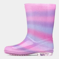 Sleet Girls Multi Rainbow Welly