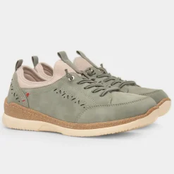 Soft Line Jackie Womens Green Vegan Shoe