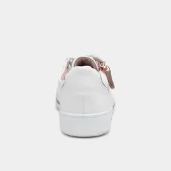 Soft Line Jenny Womens White Side Zip Shoe