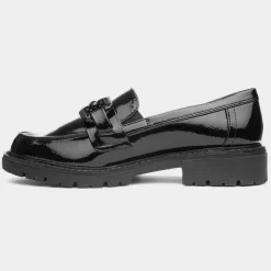 Soft Line Kimberley Womens Black Patent Loafer