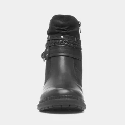 Soft Line Nebraska Womens Black Ankle Boot
