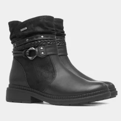Soft Line Nebraska Womens Black Ankle Boot