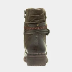 Soft Line Nebraska Womens Green Ankle Boot