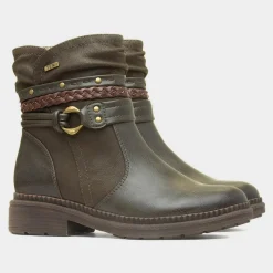 Soft Line Nebraska Womens Green Ankle Boot