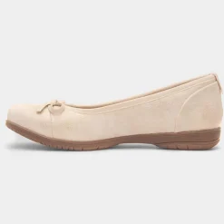 Soft Line Penny Womens Gold Ballerina Shoe