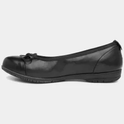 Soft Line Womens Black Ballerina Shoe