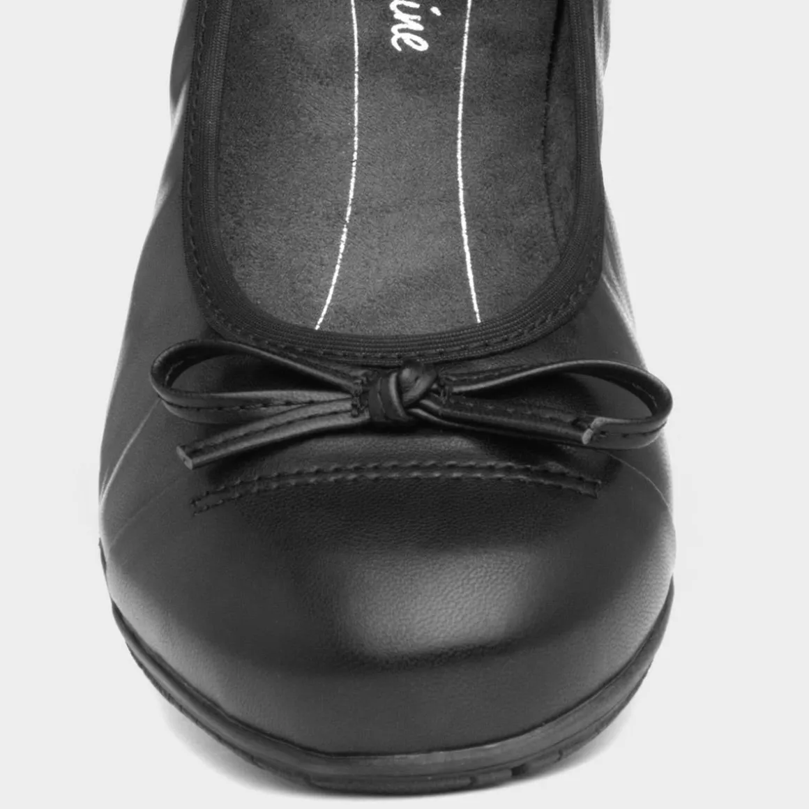 Soft Line Womens Black Ballerina Shoe