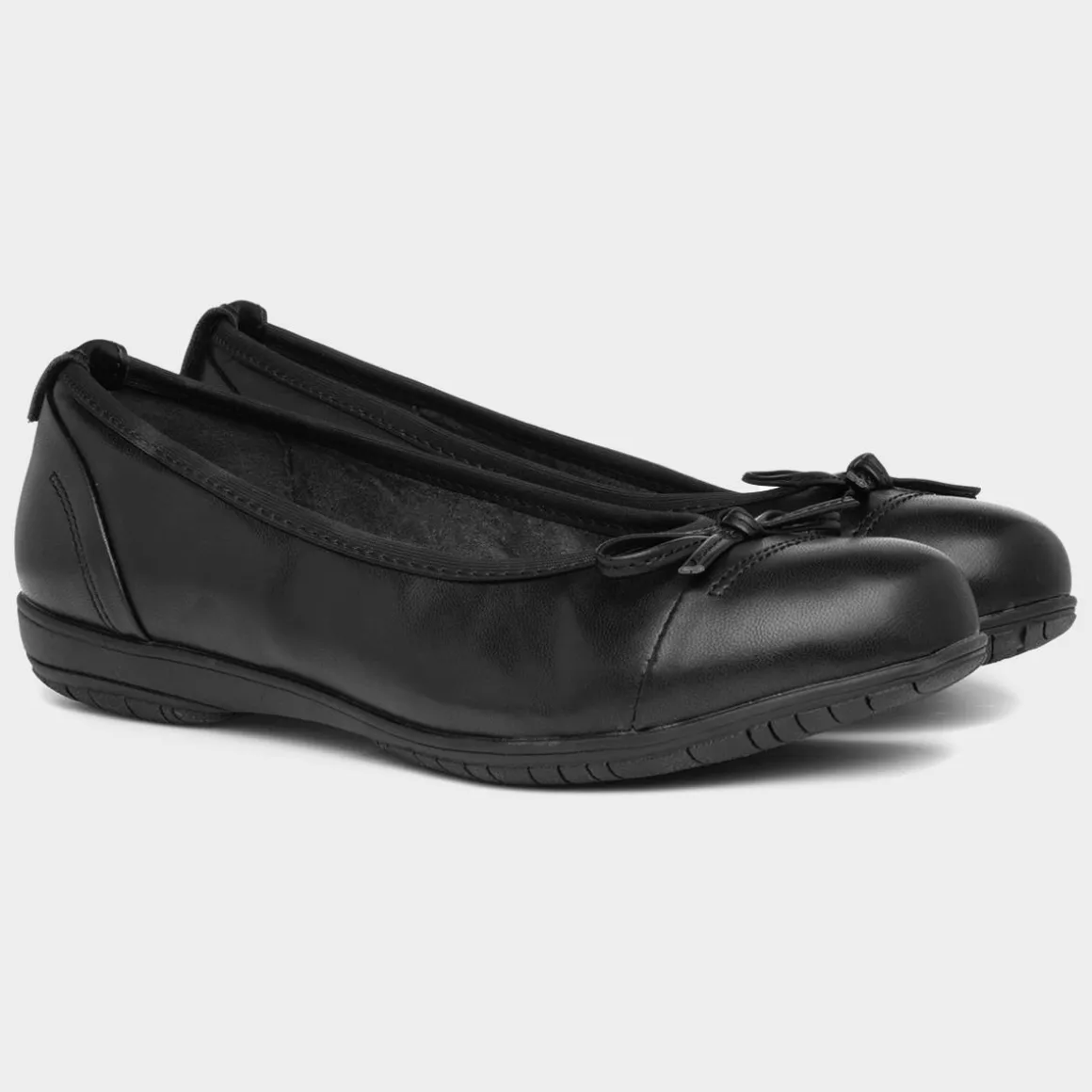 Soft Line Womens Black Ballerina Shoe