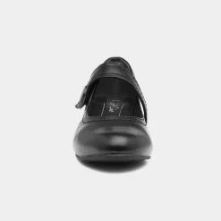 Soft Line Womens Black Heeled Bar Shoe
