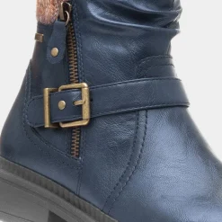 Soft Line Wyoming Womens Navy Zip Up Boot