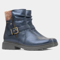 Soft Line Wyoming Womens Navy Zip Up Boot