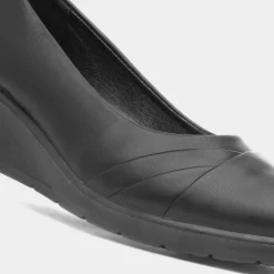 Softlites Dallas Womens Black Wedge Casual Shoe