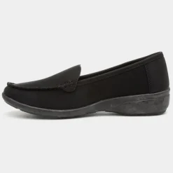 Softlites Dee Womens Black Casual Loafer Shoe
