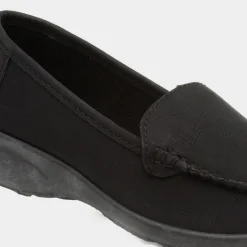 Softlites Dee Womens Black Casual Loafer Shoe
