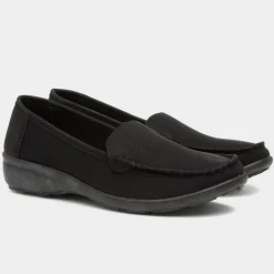 Softlites Dee Womens Black Casual Loafer Shoe