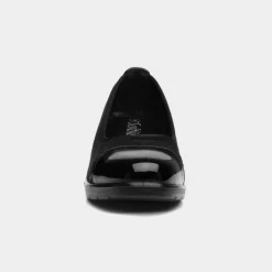 Softlites Diana Womens Black Wedge Shoe
