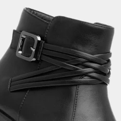 Softlites Jade Womens Black Ankle Boot