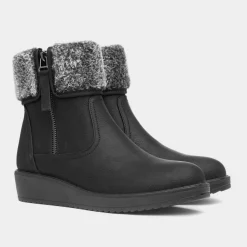 Softlites Jen Womens Black Ankle Boot