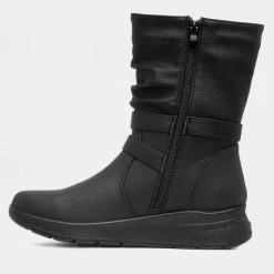 Softlites Jenna Womens Black Calf Boot