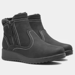 Softlites Jess Womens Black Ankle Boot