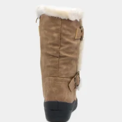 Softlites Jo Womens Tan Faux Fur Calf Boot