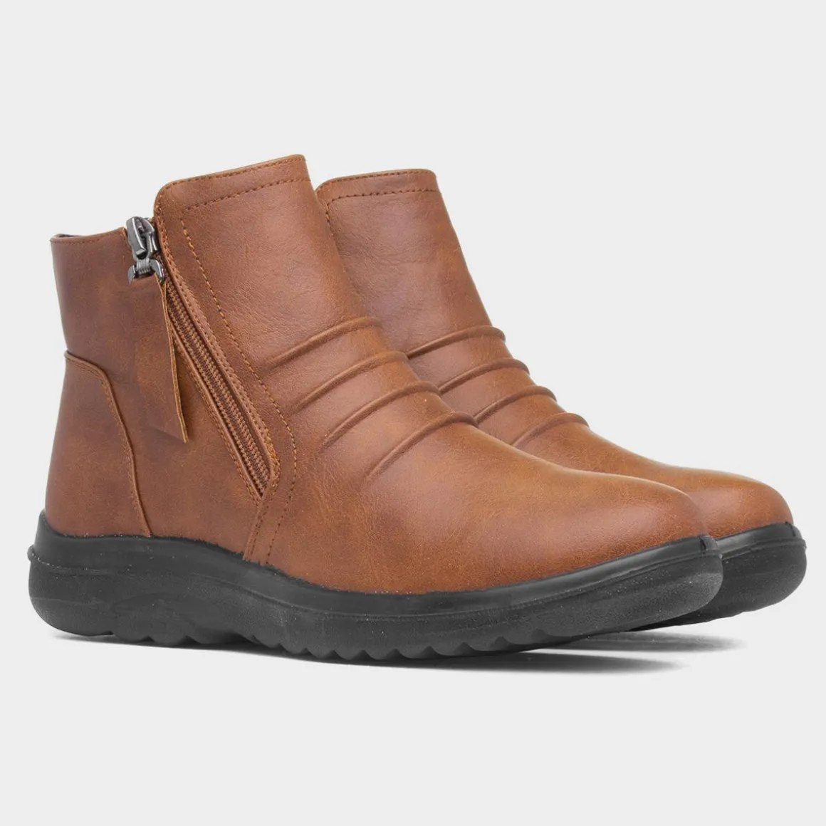 Softlites Joyce Womens Tan Ankle Boot