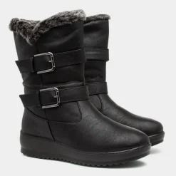 Softlites Juno Womens Black Calf Boot