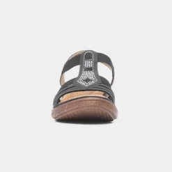 Softlites Selina Womens Black Sandal