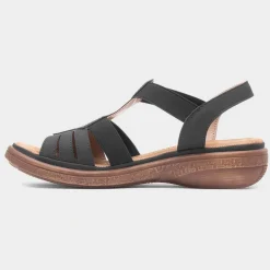 Softlites Selina Womens Black Sandal