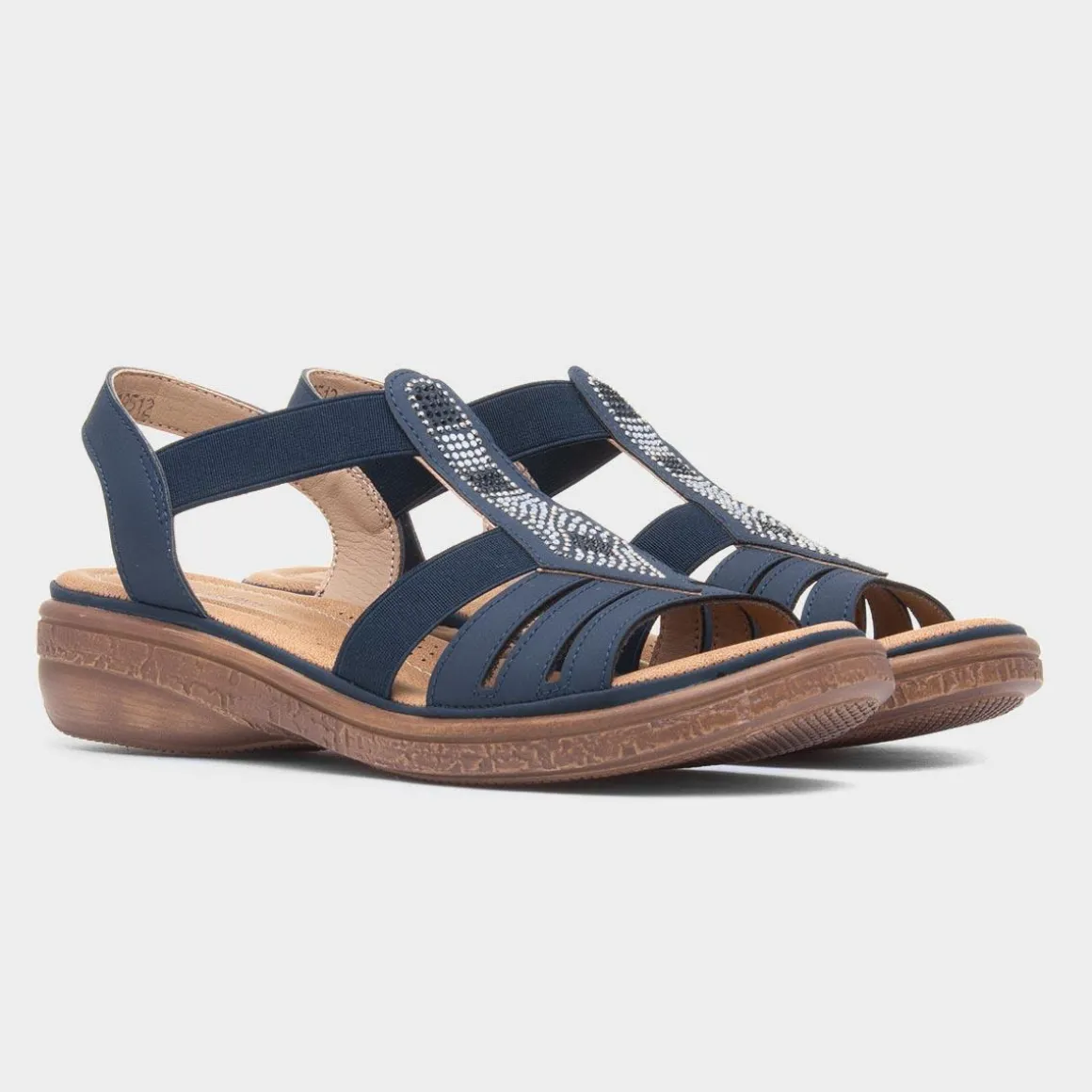 Softlites Selina Womens Navy Sandal