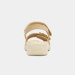 Softlites Shelby Womens Taupe Easy Fasten Sandal