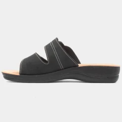 Softlites Shirley Womens Black Mule Sandal