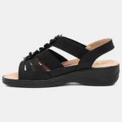 Softlites Sylvia Womens Black Comfort Sandal